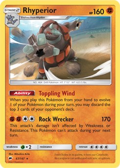 Rhyperior - 67/147 (SM Burning Shadows)