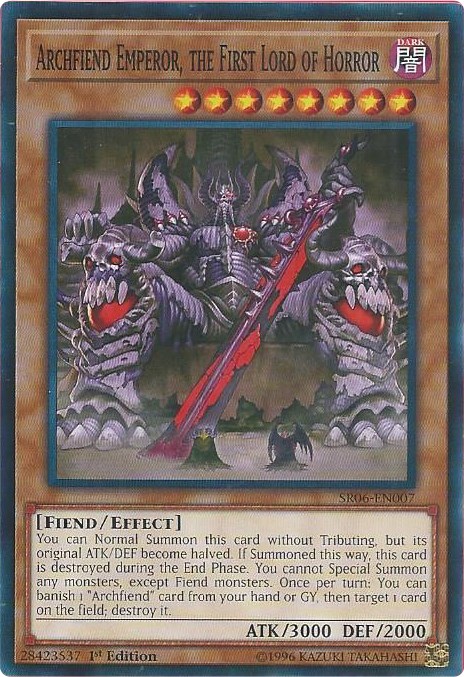 Archfiend Emperor, the First Lord of Horror
