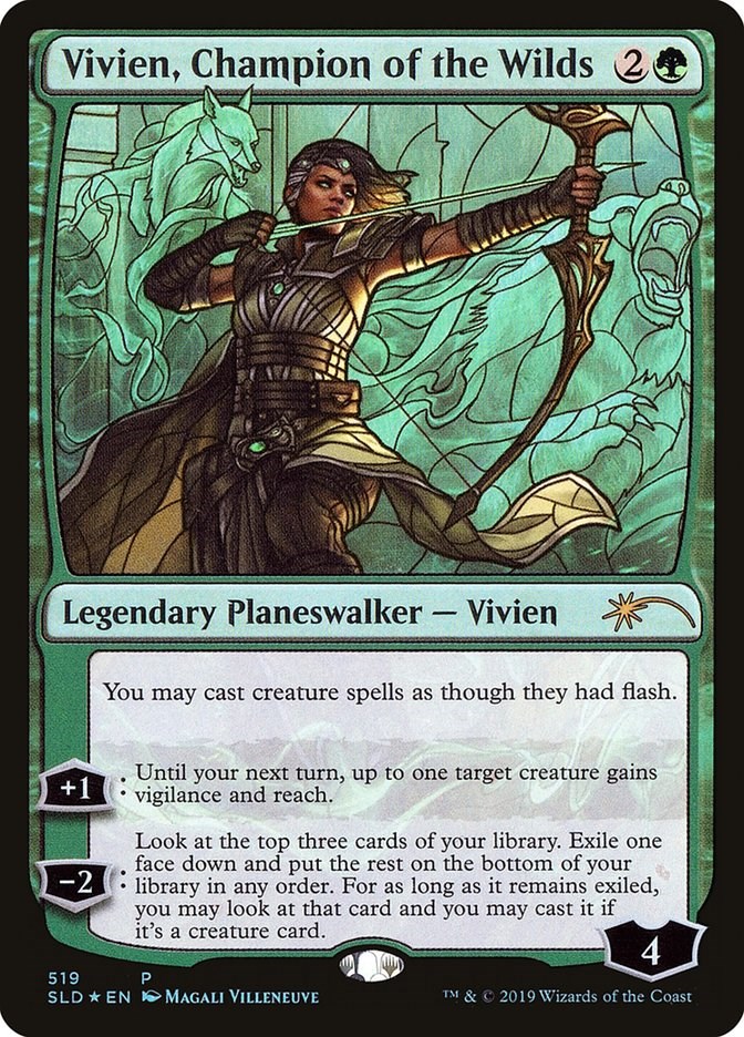 Vivien, Champion of the Wilds (Stained Glass)