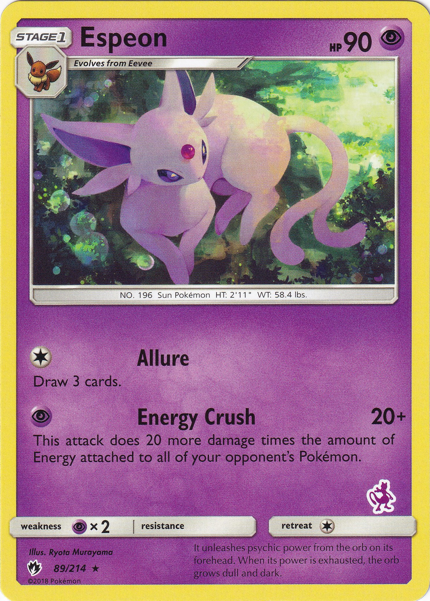 Espeon - 89/214 (Mewtwo Stamped)