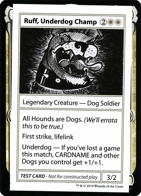 Ruff, Underdog Champ (No PW Symbol)