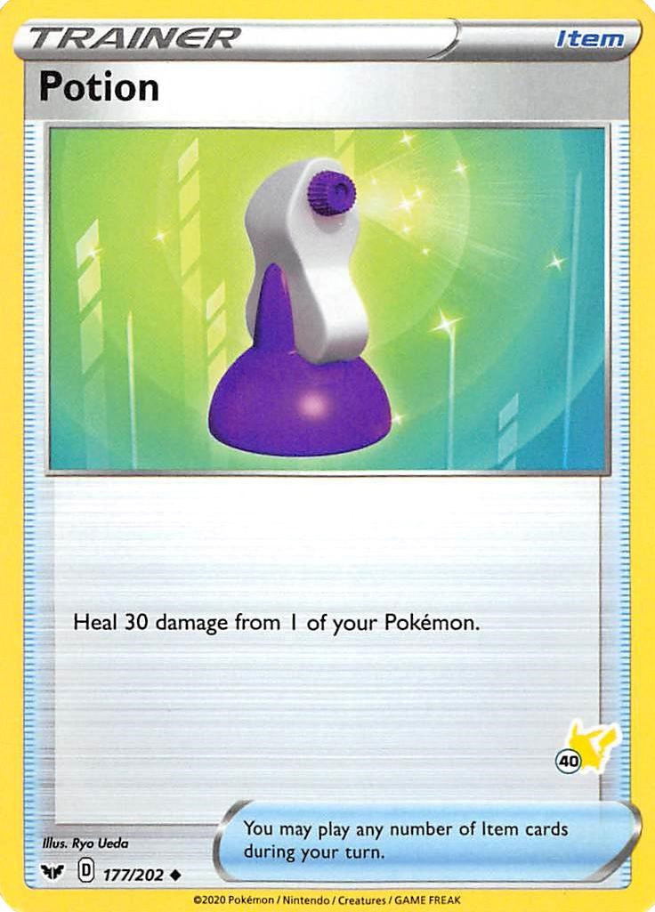 Potion - 177/202 (#40 Pikachu Stamped)
