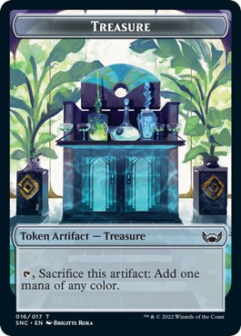 Treasure Token (016) 16 Streets of New Capenna Non-Foil, image 1
