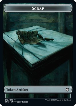 Scrap // Phyrexian Myr Double-Sided Token