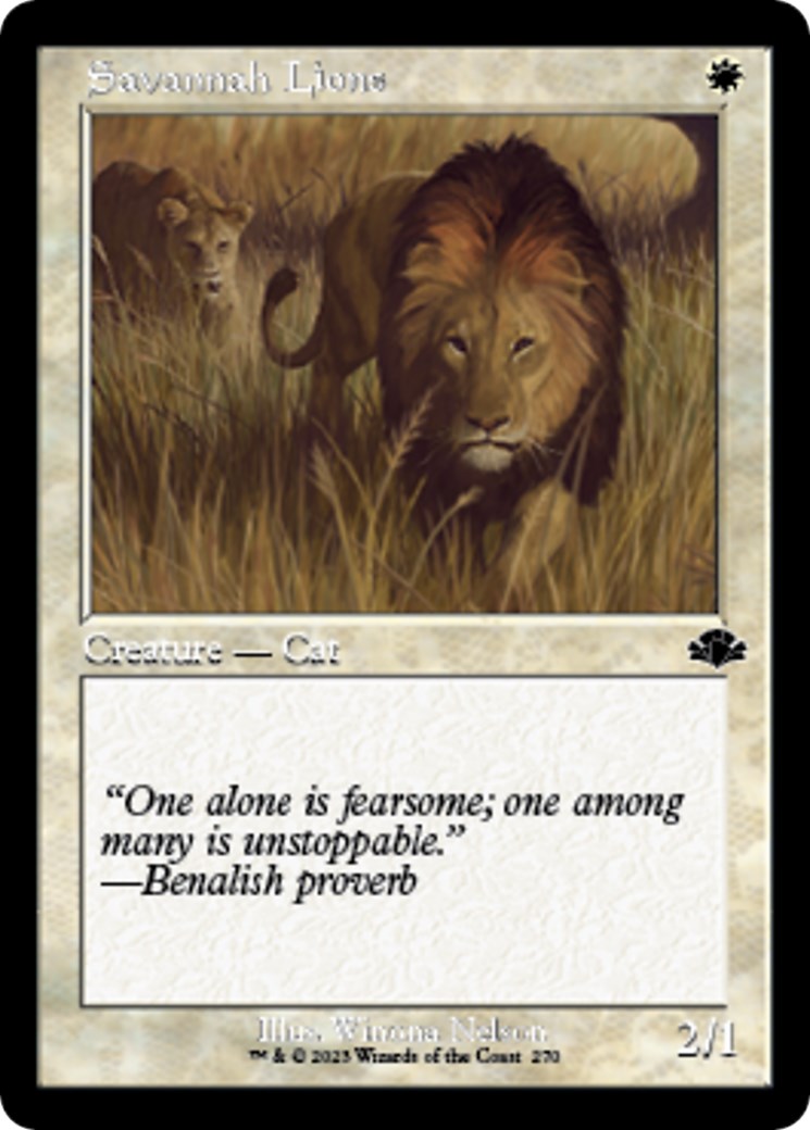Savannah Lions (Retro Frame)