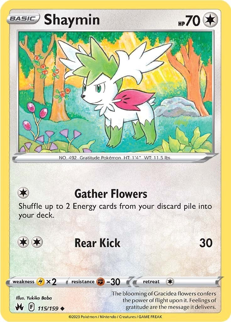 Pokemon Shaymin 115/159 SWSH: Crown Zenith