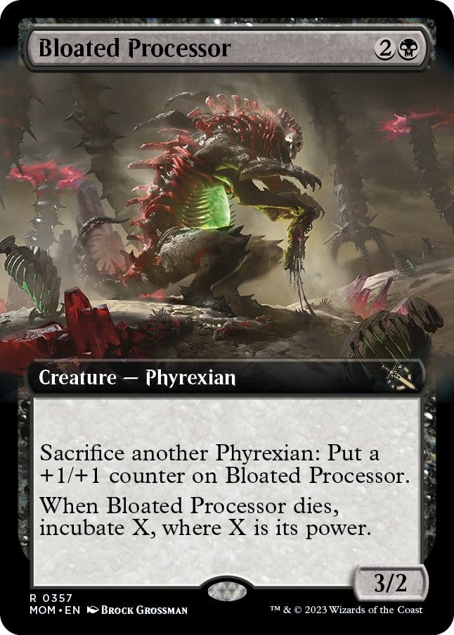 Bloated Processor (Extended Art) 357 March of the Machine Non-Foil, image 1