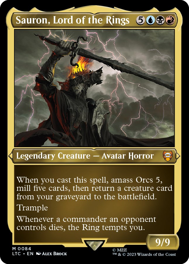 Sauron, Lord of the Rings (Display Commander) - Thick Stock