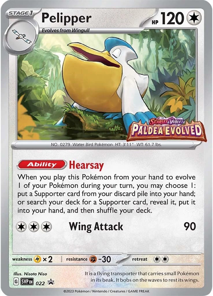 Pelipper - 022 (Prerelease)