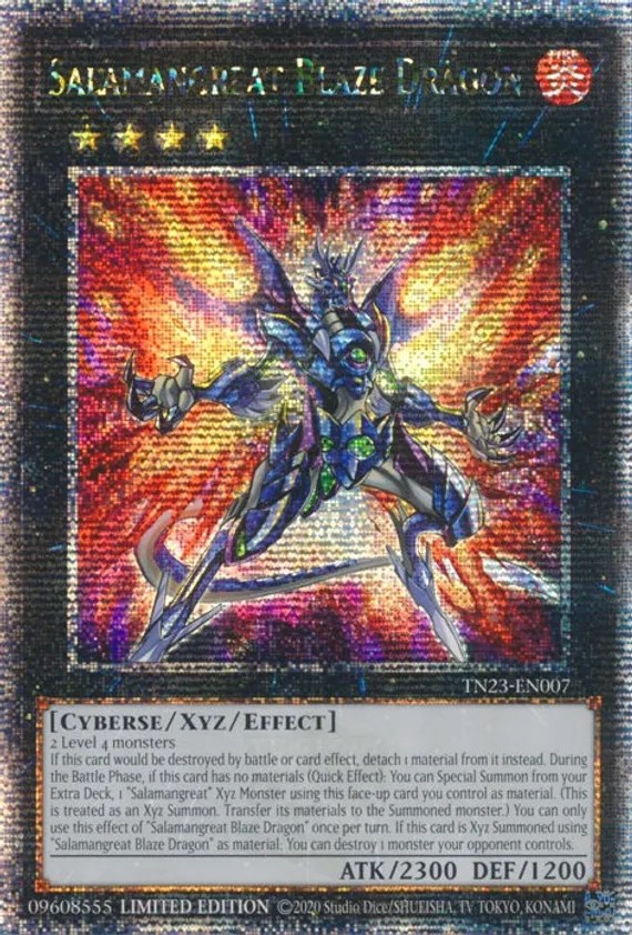 Salamangreat Blaze Dragon (Quarter Century Secret Rare)
