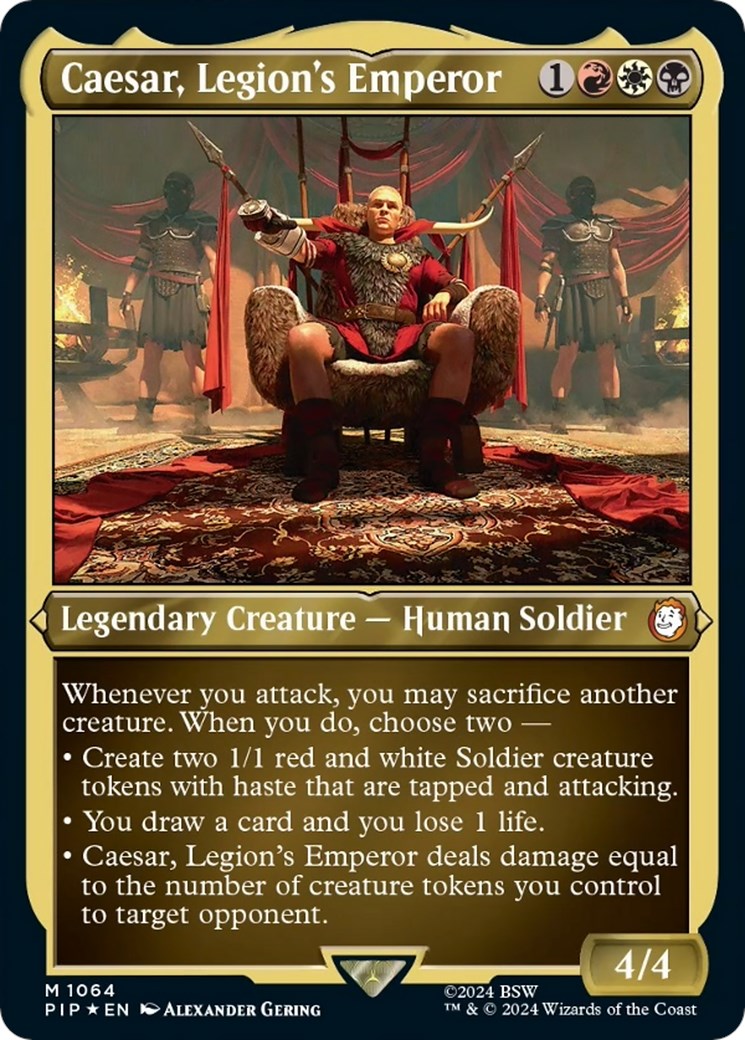 Caesar, Legion's Emperor (Display Commander) - Thick Stock