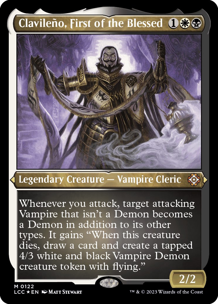 Clavileno, First of the Blessed (Display Commander) - Thick Stock