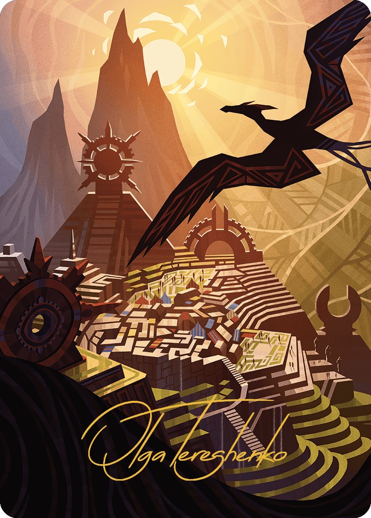 Plains Art Card (Gold-Stamped Signature)
