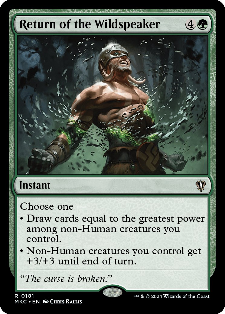Return of the Wildspeaker