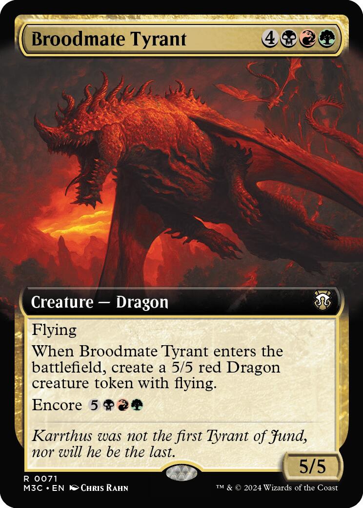 Broodmate Tyrant (Extended Art) (Ripple Foil)