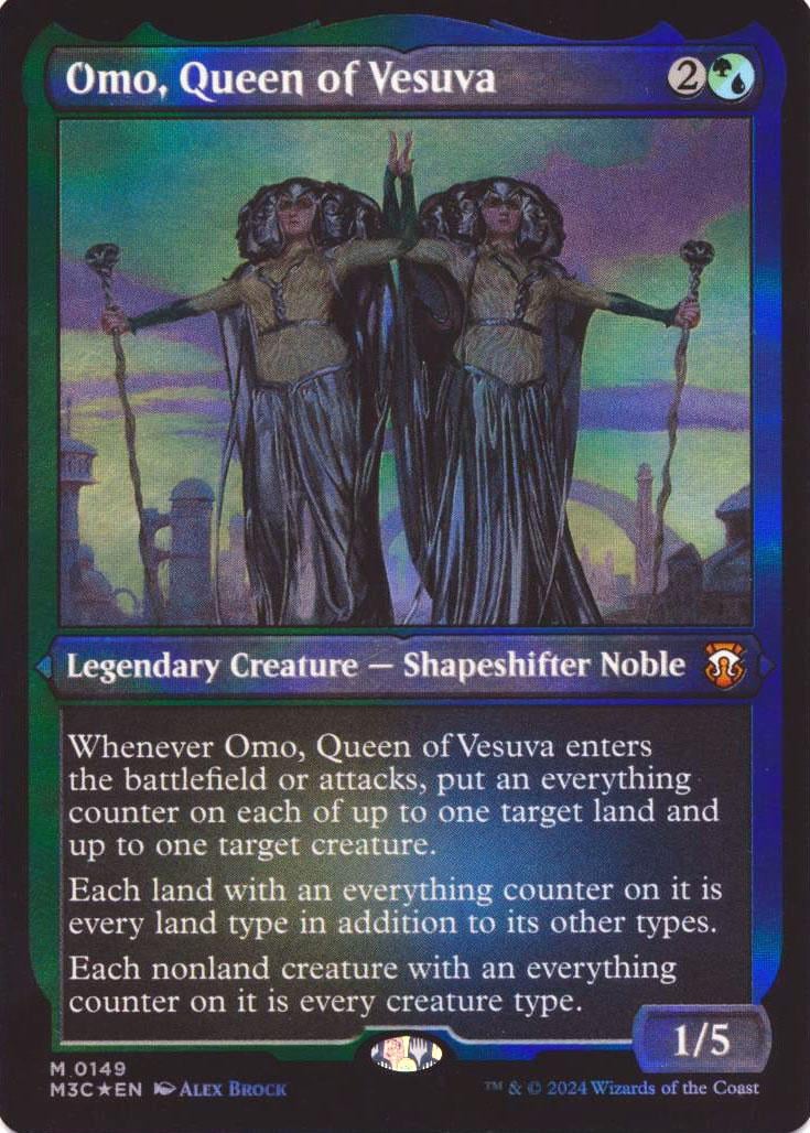 Omo, Queen of Vesuva (Display Commander) (Ripple Foil) - Thick Stock