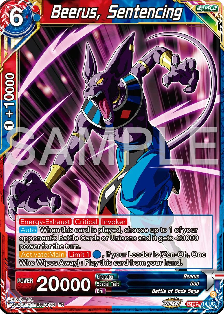 Beerus, Sentencing