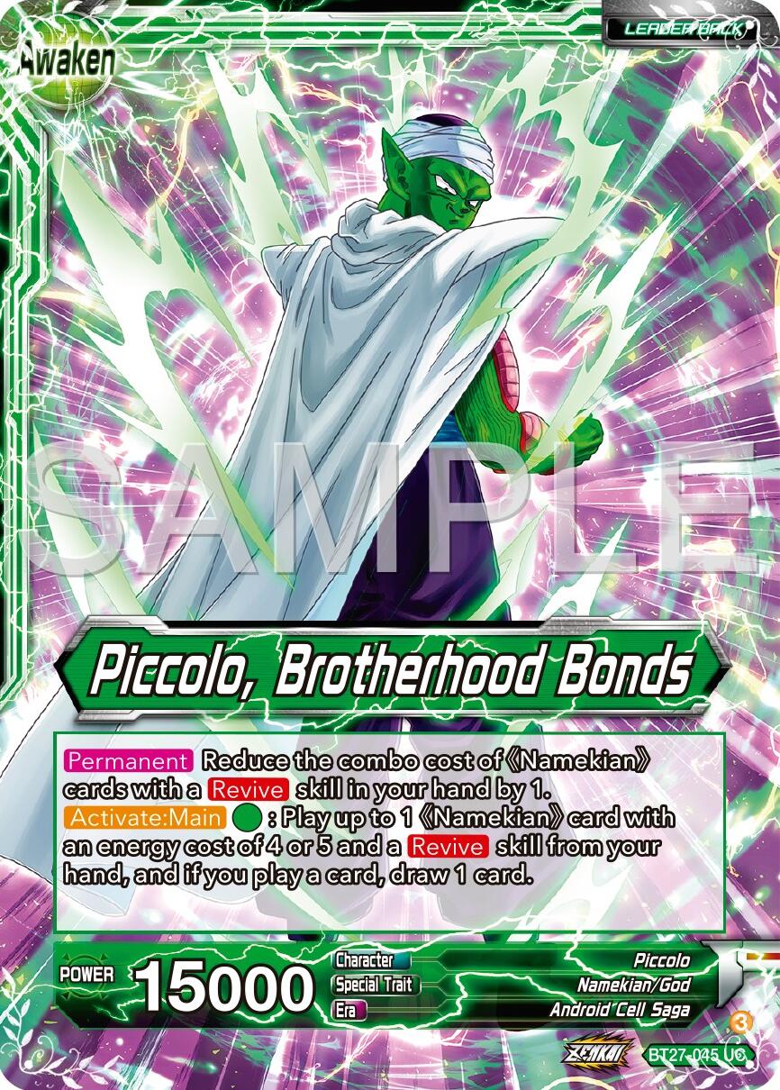 Piccolo // Piccolo, Brotherhood Bonds