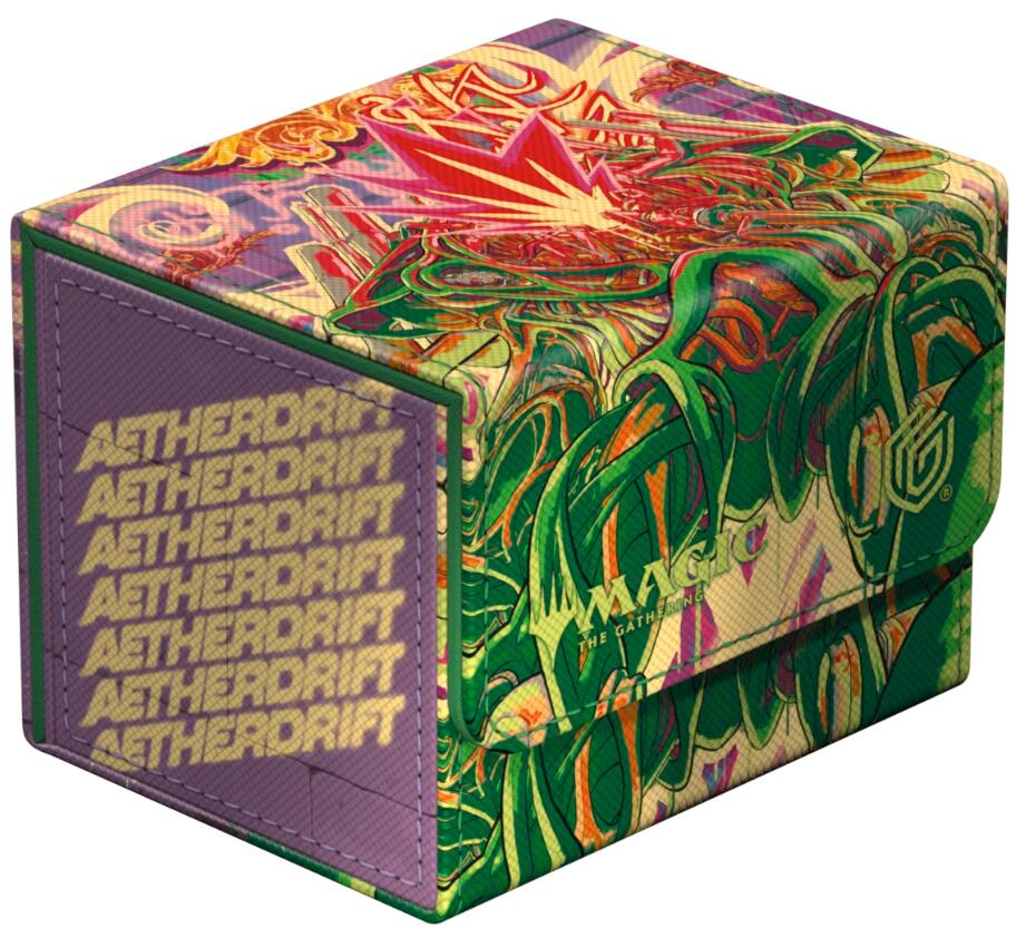 Magic: The Gathering Aetherdrift Sidewinder 100+ Xenoskin Deck Box - Pyrewood Gearhulk
