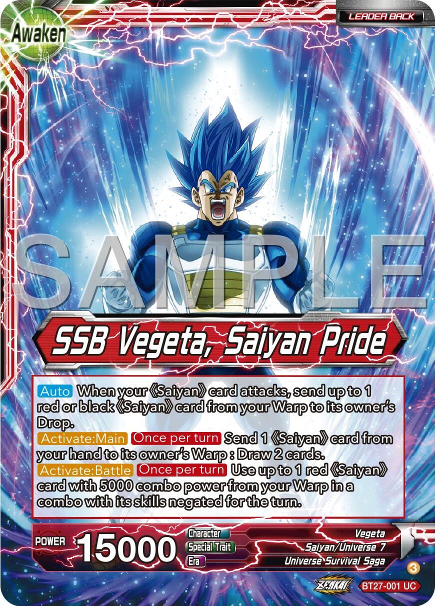 Vegeta // SSB Vegeta, Saiyan Pride