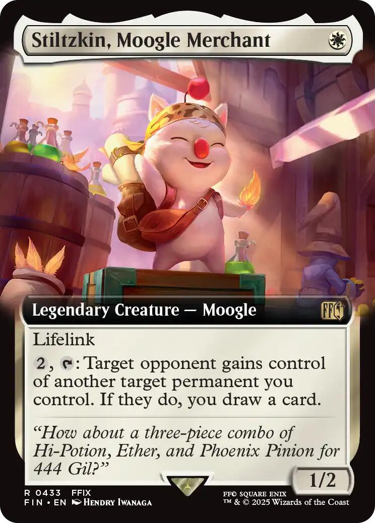 Stiltzkin, Moogle Merchant (Extended Art)