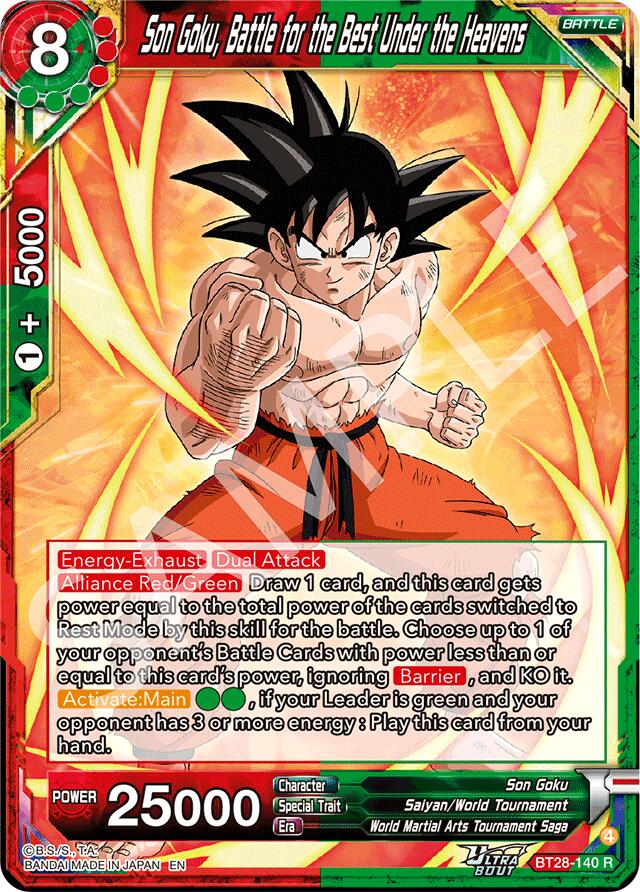 Son Goku, Battle for the Best Under the Heavens