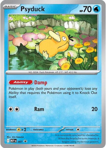 Psyduck 007 Mega Evolution Promo Holofoil, image 1