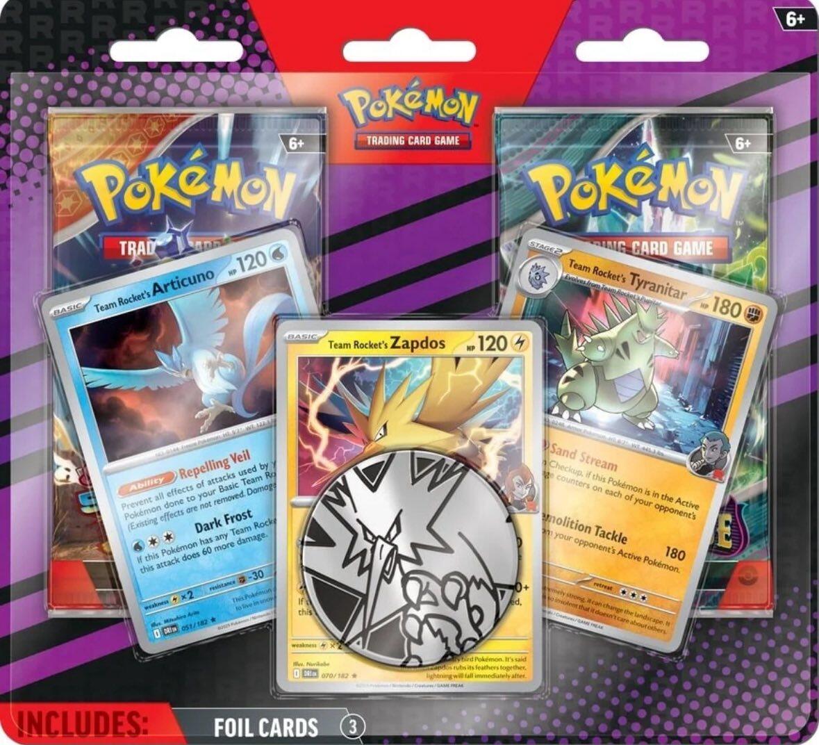 2-Pack Blister Pack [Team Rocket's Articuno, Zapdos & Tyranitar]