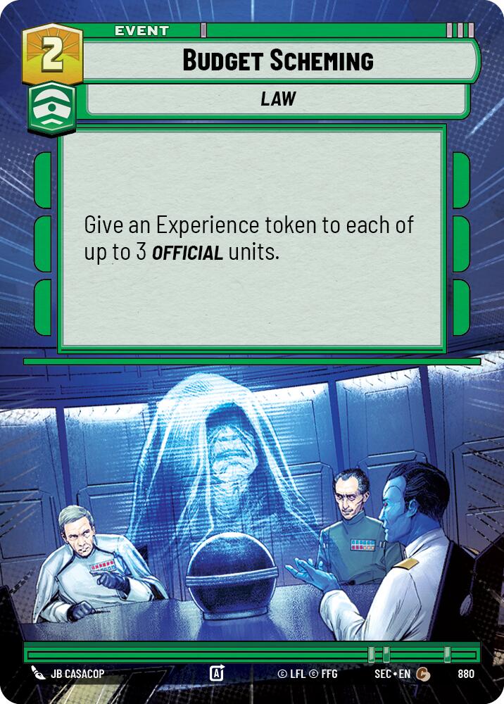 Budget Scheming (Hyperspace Foil)