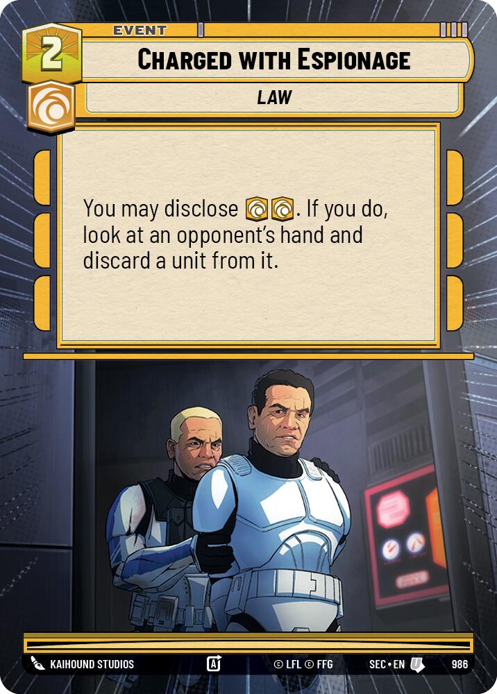 Charged with Espionage (Hyperspace Foil)