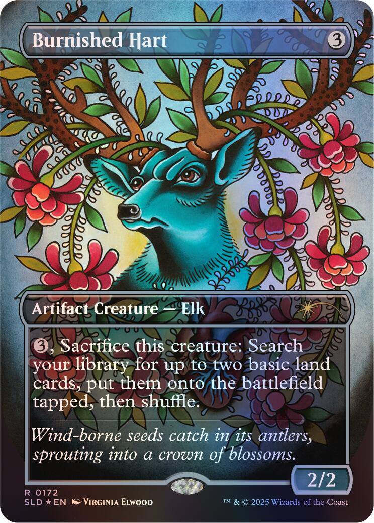 Burnished Hart (Rainbow Foil)