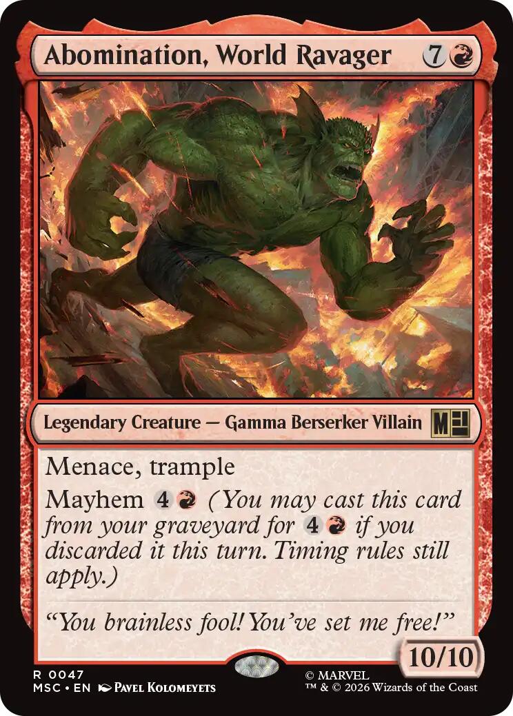 Abomination, World Ravager (Surge Foil)
