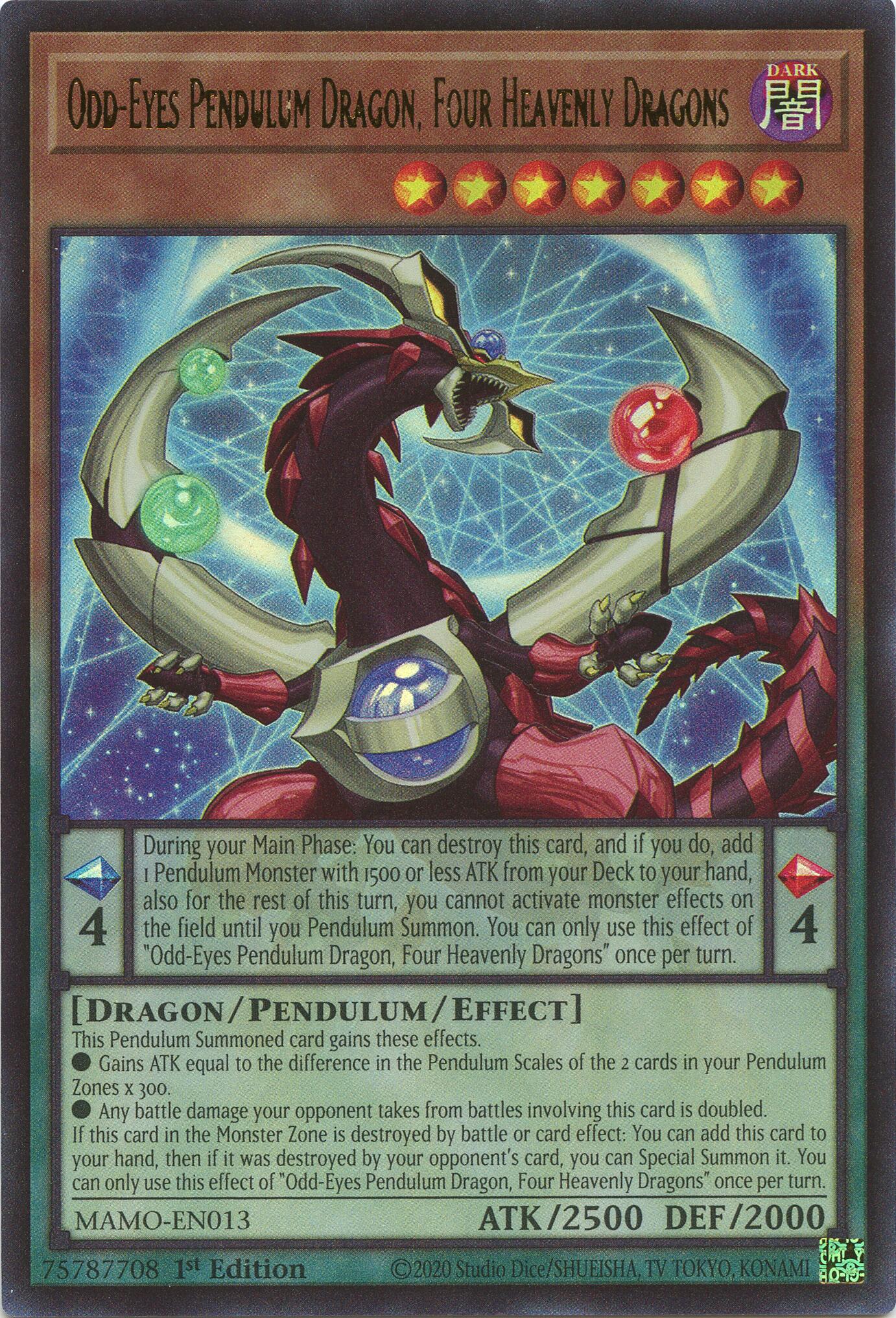 Odd-Eyes Pendulum Dragon, Four Heavenly Dragons