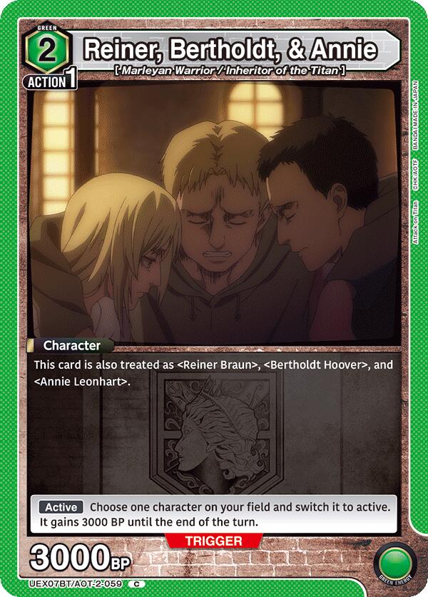 Reiner, Bertholdt, & Annie