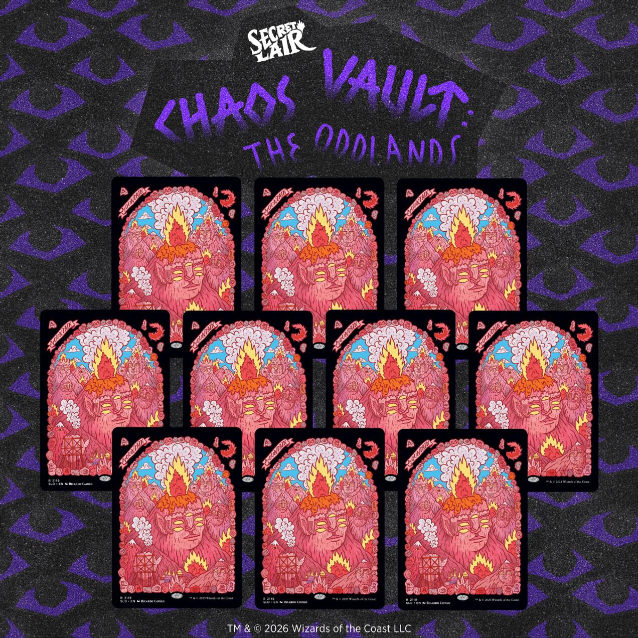 Secret Lair Drop: The Oddlands: Mountains - Non-Foil Edition