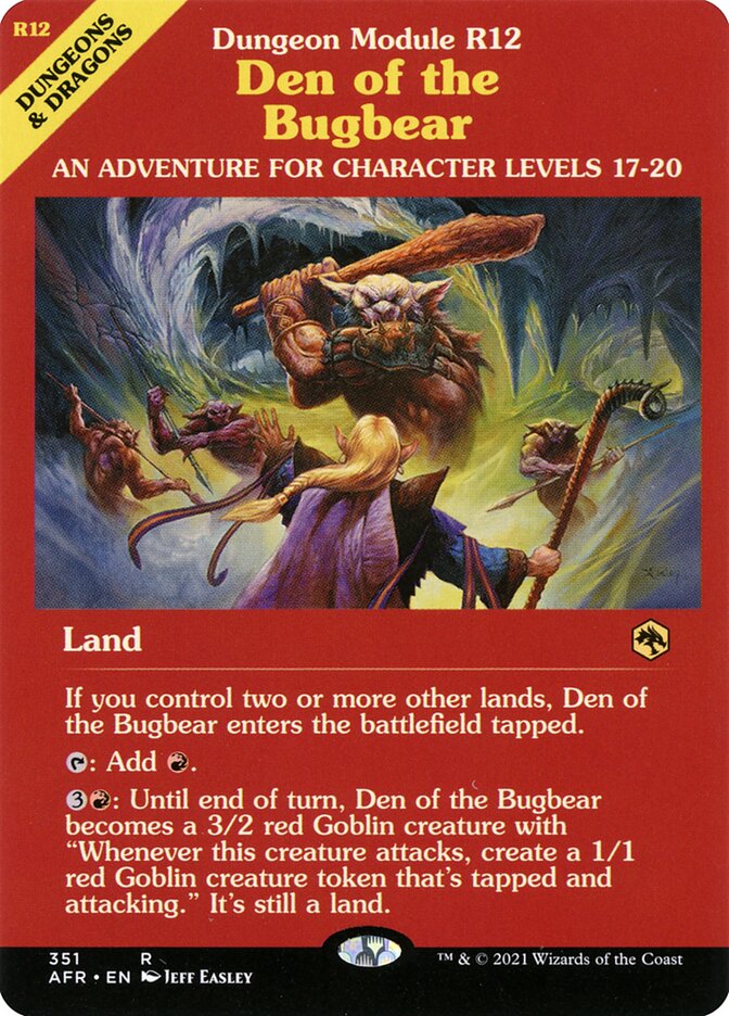 Den of the Bugbear (Dungeon Module)
