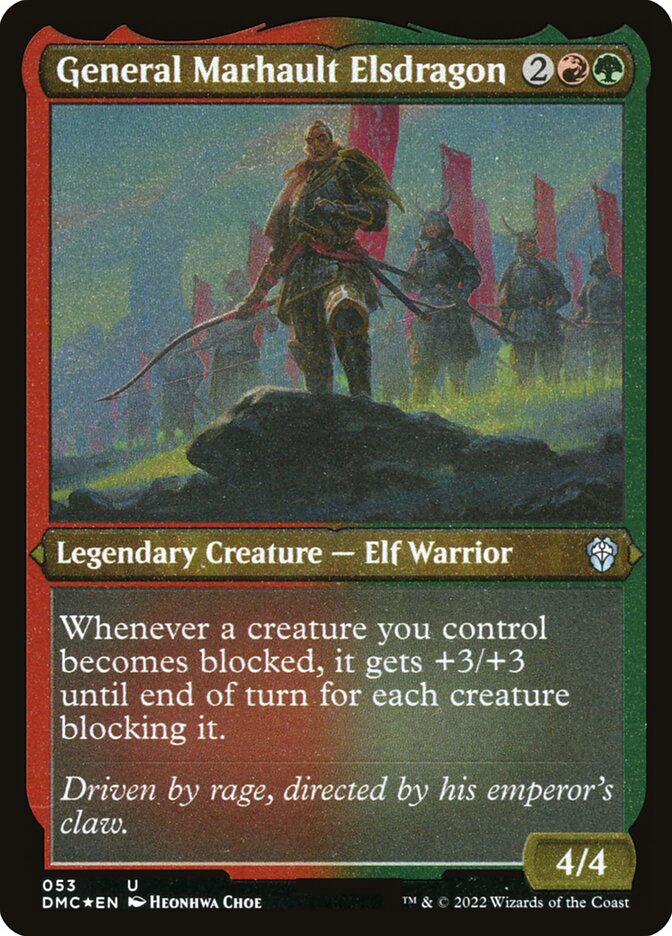General Marhault Elsdragon (Foil Etched)
