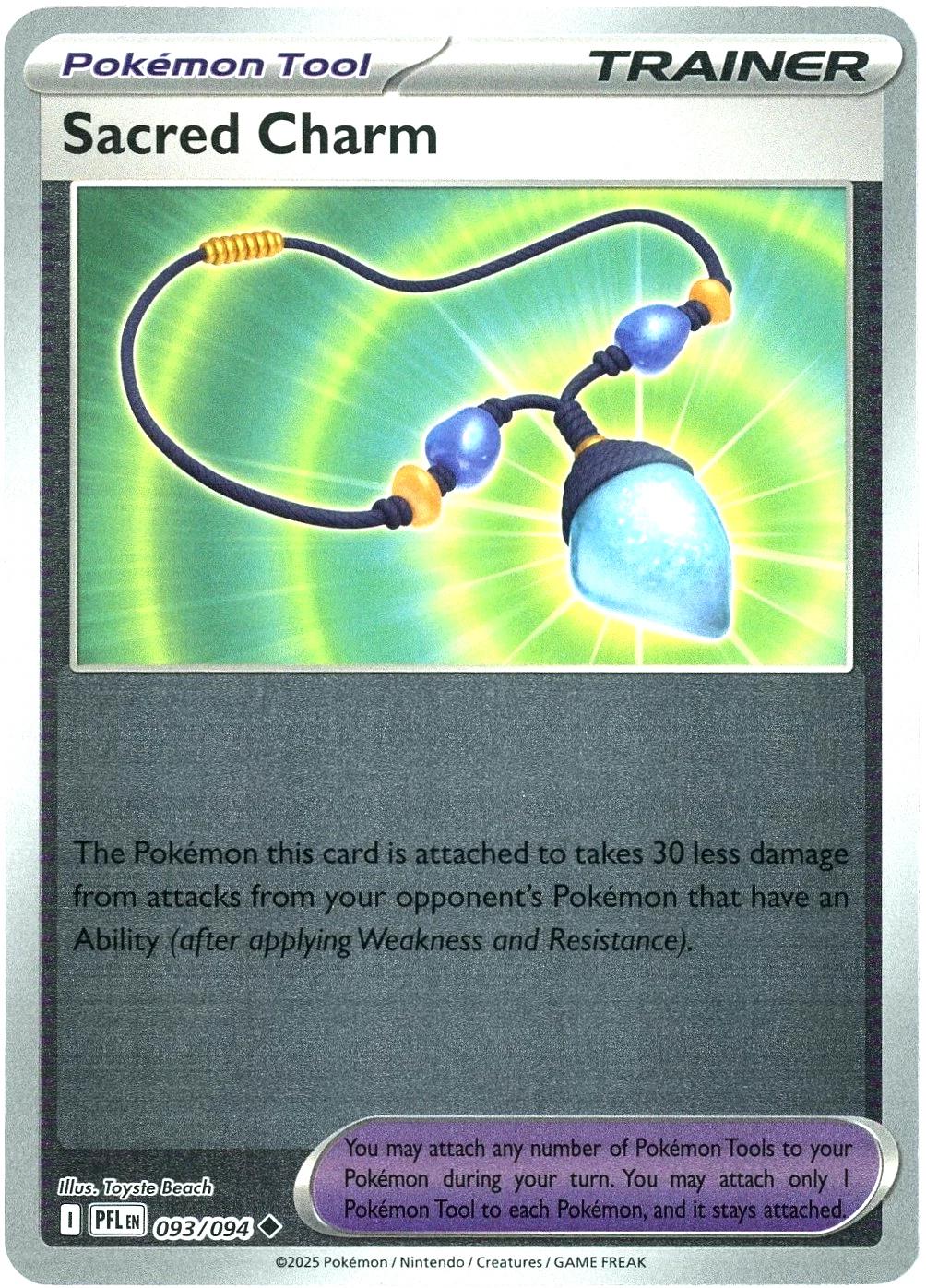 Sacred Charm – [PFL – 093/094] – Reverse Holofoil – Uncommon – Pokemon – EN