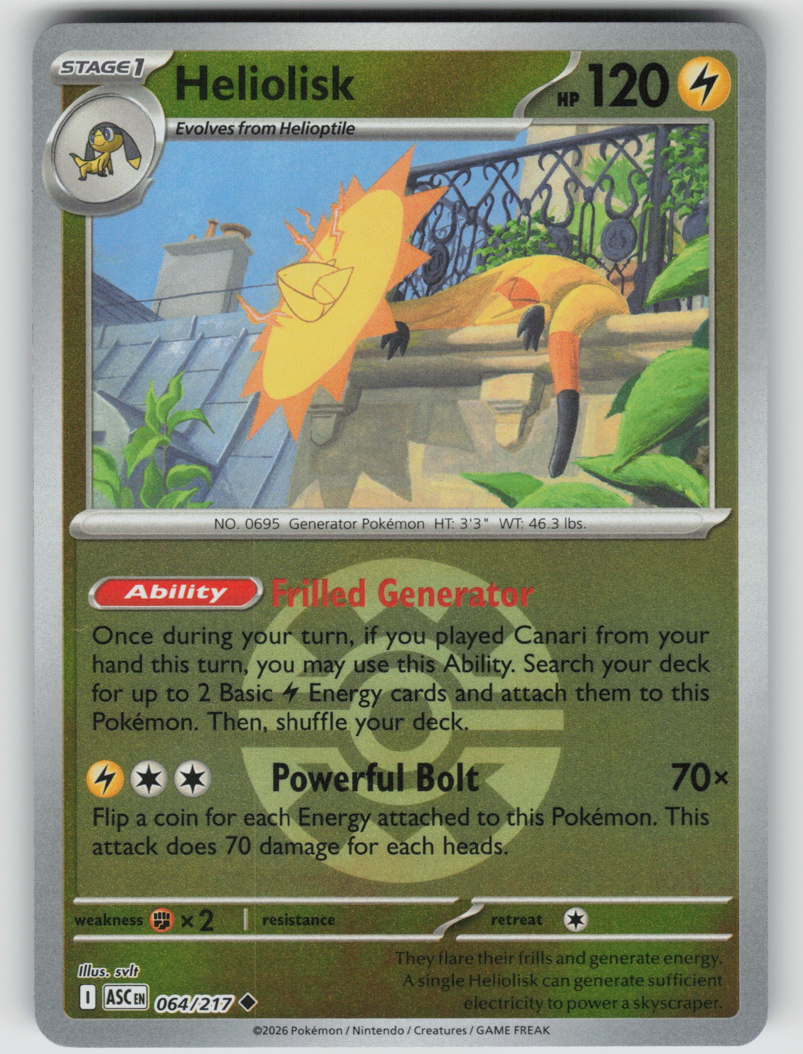 Heliolisk - 064/217 (Quick Ball)