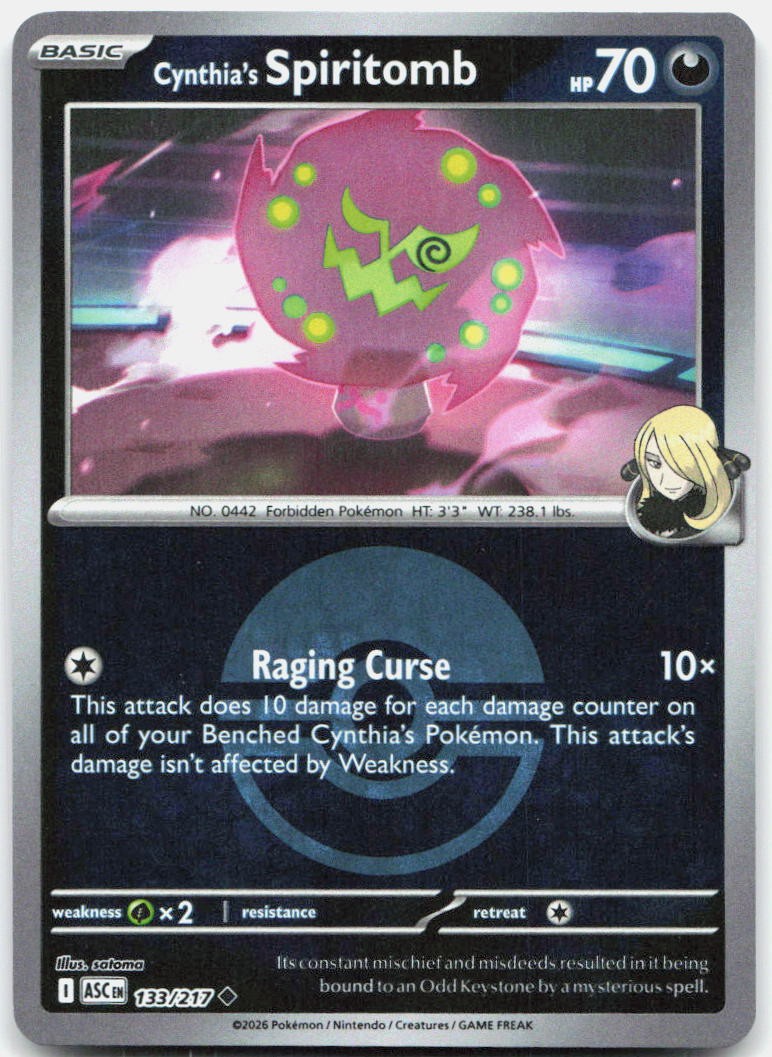 Cynthia's Spiritomb - 133/217 (Poke Ball)