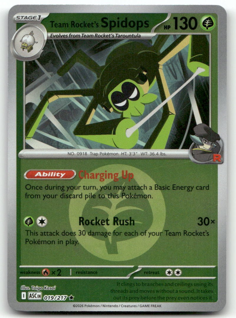 Team Rocket's Spidops (Energy Symbol Pattern)