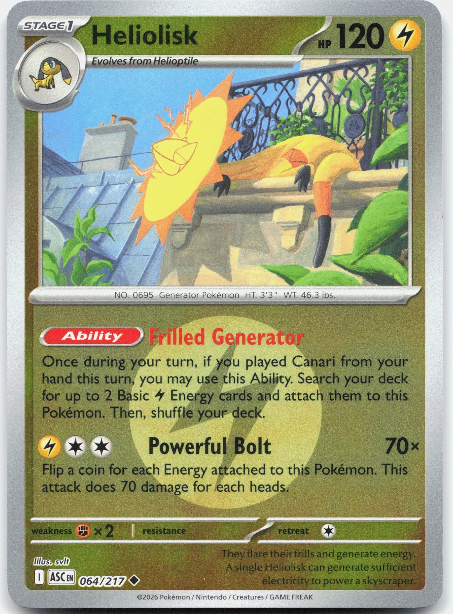 Heliolisk - 064/217 (Energy Symbol Pattern)