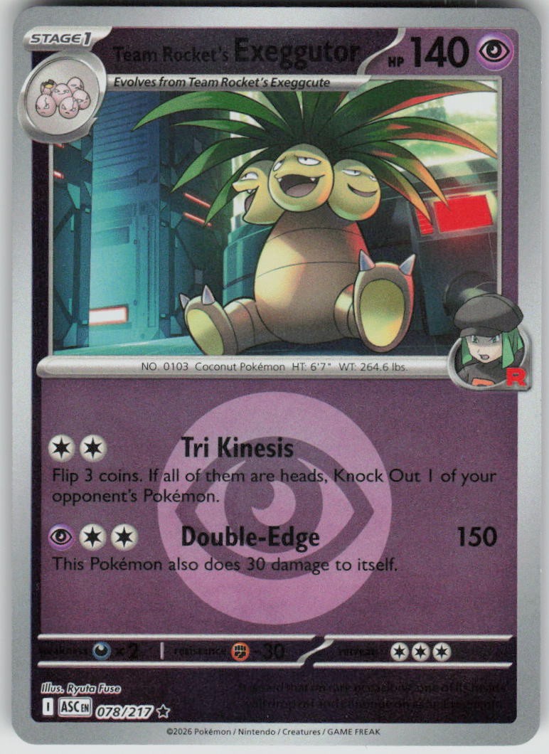 Team Rocket's Exeggutor (Energy Symbol Pattern)