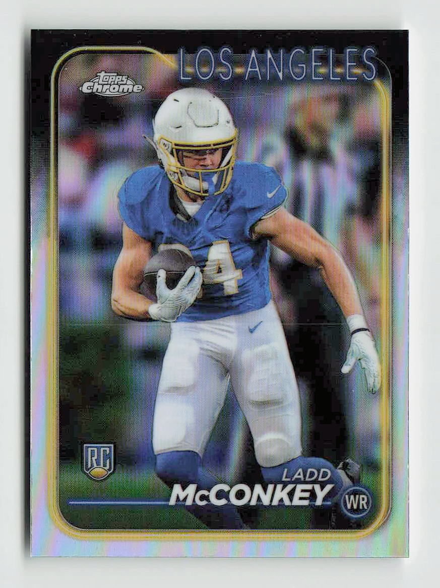 2024 Topps Chrome Ladd McConkey RC Refractor #212
