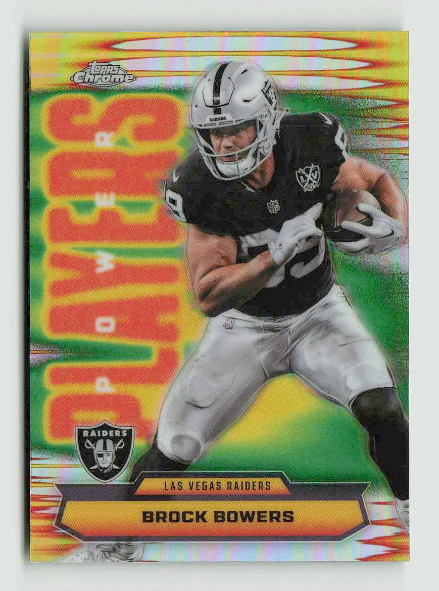2025 Topps Chrome Brock Bowers Power Players Refractor #PP-31
