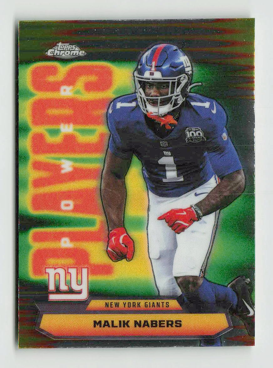2025 Topps Chrome Malik Nabers Power Players #PP-25