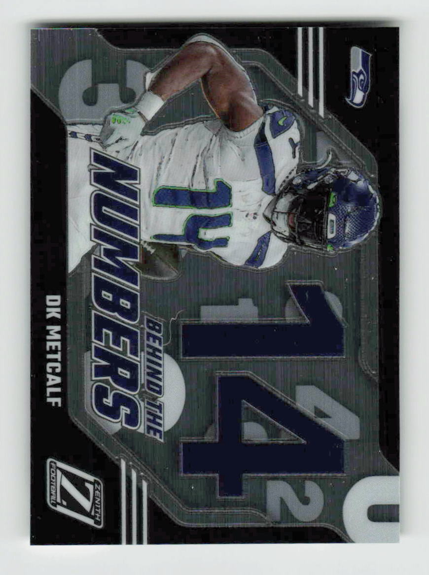 2023 Panini Zenith Behind the Numbers DK Metcalf #8