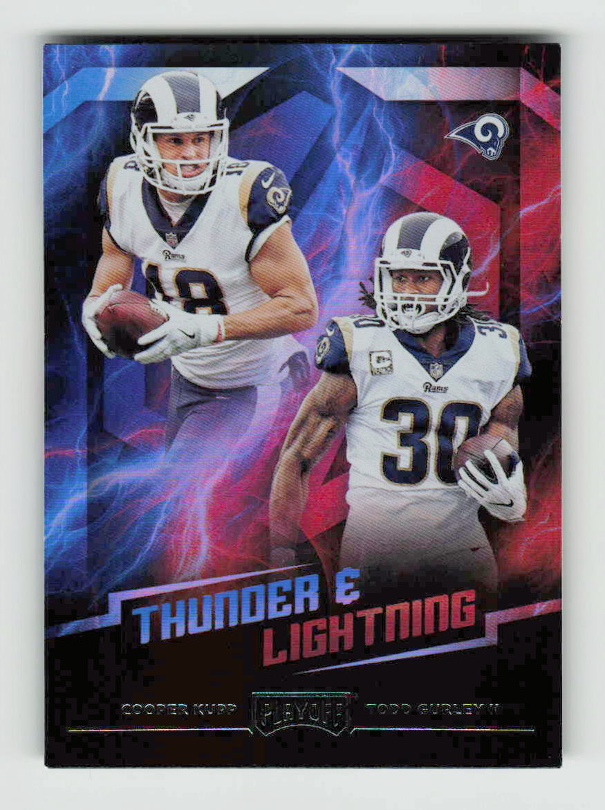 2018 Panini Playoff Thunder & Lightning Cooper Kupp; Todd Gurley II #8