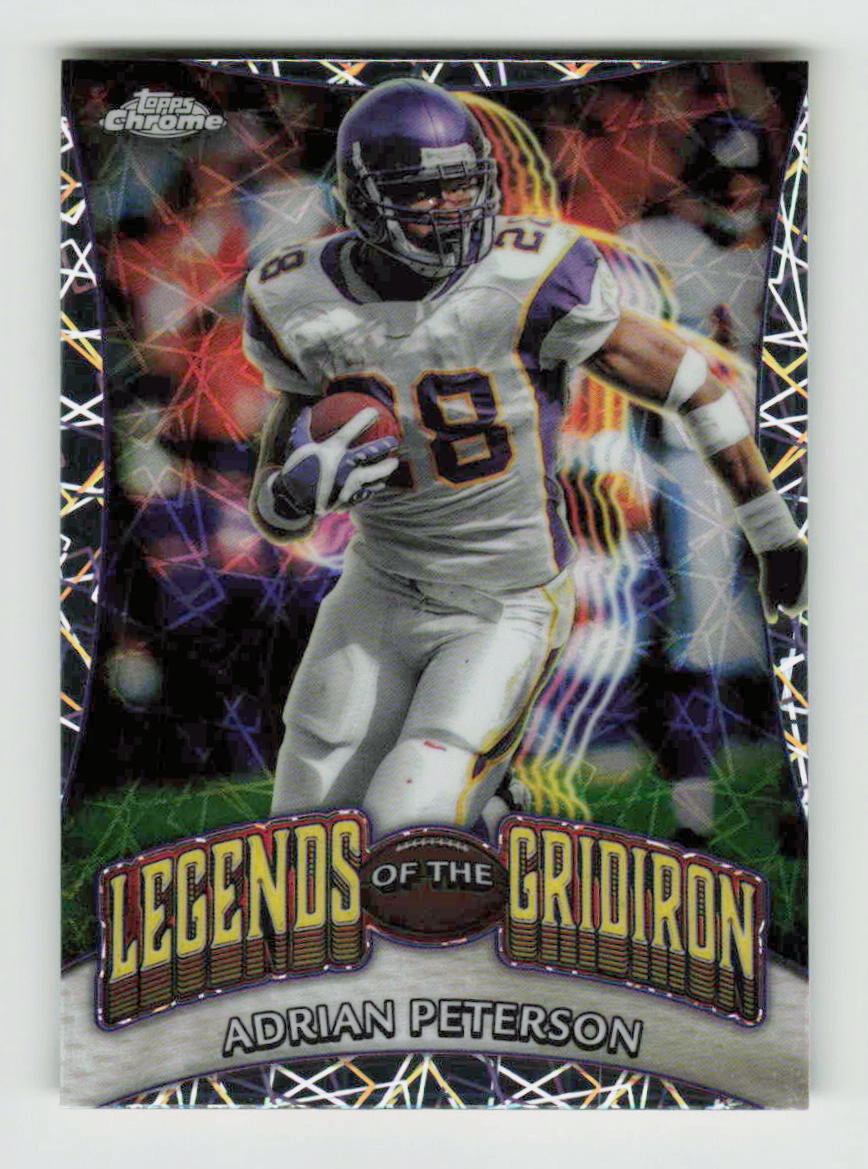 2024 Topps Topps Chrome Legends of the Gridiron Adrian Peterson #LOG-16