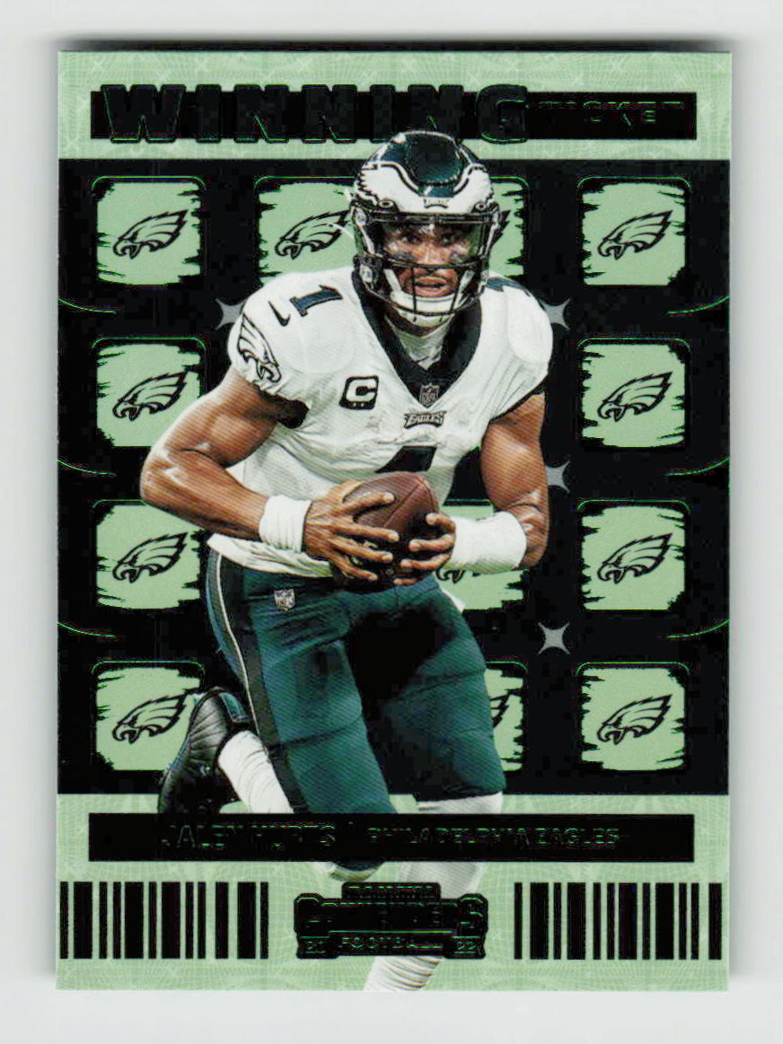 2022 Panini Contenders Football Winning Ticket Jalen Hurts #WT-JHU
